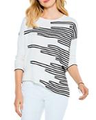 Nic And Zoe Fresh Perspective Striped Sweater