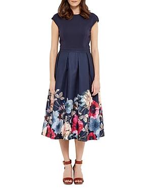 Ted Baker Valquir Neon Poppy Dress