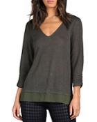 Sanctuary Ruched Sleeve Tee