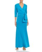 Eliza J Side Drape A-line Gown