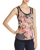 Nally & Millie Floral Print Front Tank