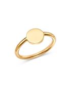 Moon & Meadow Round Signet Ring In 14k Yellow Gold - 100% Exclusive