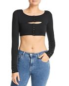 For Love & Lemons Avril Snap Layered Crop Top