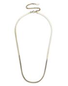 Baublebar 14k Gold Plated Herringbone Chain Collar Necklace, 16-19