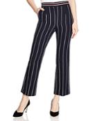 Sandro Blanche Striped Cropped Pants