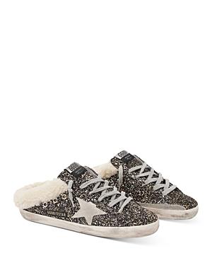 Golden Goose Deluxe Brand Women's Super-star Glitter Mule Sneakers