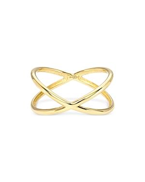 Zoe Lev 14k Yellow Gold X Ring
