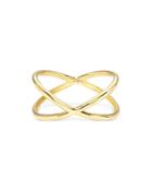 Zoe Lev 14k Yellow Gold X Ring