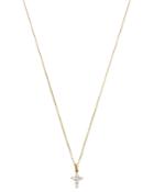 Bloomingdale's Diamond Mini Cross Pendant Necklace In 14k Yellow Gold, 0.25 Ct. T.w. - 100% Exclusive