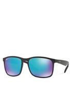 Ray-ban Polarized Mirrored Square Sunglasses, 57mm