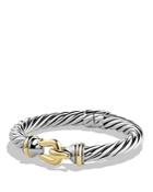 David Yurman Buckle Cable Bracelet With Gold