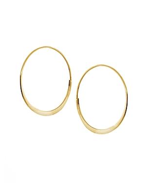 Lana Jewelry 14k Yellow Gold Medium Wave Magic Hoop Earrings