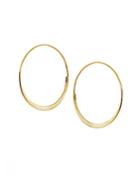 Lana Jewelry 14k Yellow Gold Medium Wave Magic Hoop Earrings