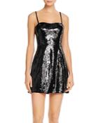 French Connection Liliya Sequined Knit Mini Dress