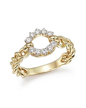 Diamond Circle Ring In 14k Yellow Gold, .30 Ct. T.w.