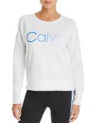 Calvin Klein Performance Ombre-logo French Terry Sweatshirt