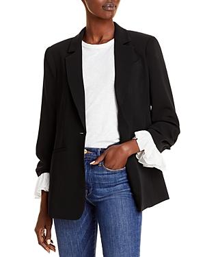 Cinq A Sept Cheyenne Ruffle Cuff Blazer