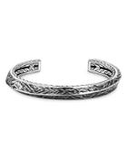 John Hardy Sterling Silver Classic Chain Reticulated Cuff Bracelet
