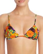 Milly Elba Floral Print Bikini Top