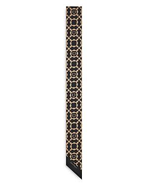 Salvatore Ferragamo Galour Skinny Silk Scarf