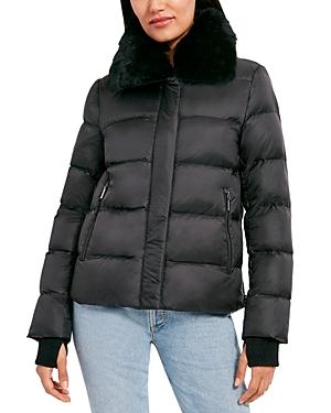 Dawn Levy Vera Shearling Collar Coat