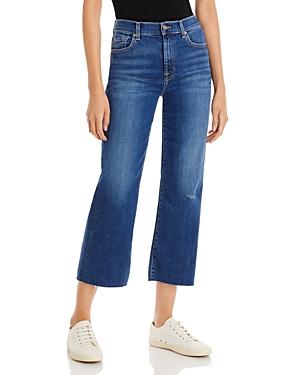7 For All Mankind Alexa High Rise Cropped Wide Leg Jeans In Opp Norton