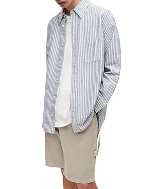Allsaints Nippon Striped Cotton Shirt