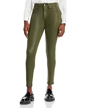 Pistola Aline High Rise Skinny Jeans In Dark Green