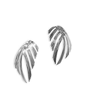 John Hardy Sterling Silver Bamboo Leaf Statement Earrings