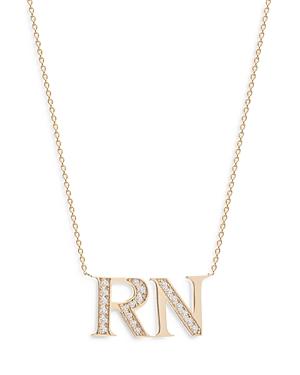 Bloomingdale's Diamond Rn Necklace In 14k Yellow Gold, 0.10 Ct. T.w. - 100% Exclusive