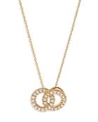 Bloomingdale's Diamond Interlocking Circle Necklace In 14k Yellow Gold, 0.30 Ct. T.w. - 100% Exclusive