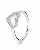 Pandora Ring - Sterling Silver & Cubic Zirconia Be My Valentine