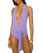 Ramy Brook Verona Metallic One Piece Swimsuit