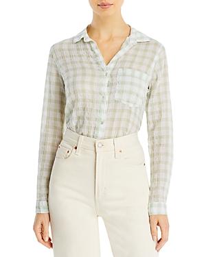 Bella Dahl Check Pocket Button Down Shirt