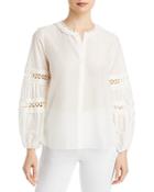 Kobi Halperin Talia Ruched Sleeve Blouse