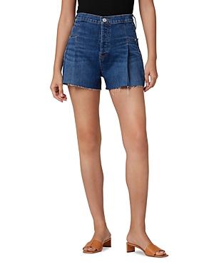 Hudson Eva Pleated Jean Shorts In Spirit