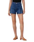 Hudson Eva Pleated Jean Shorts In Spirit
