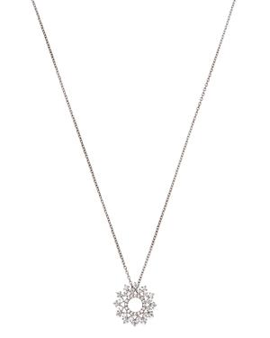 Bloomingdale's Diamond Circle Pendant Necklace In 14k White Gold, 0.50 Ct. T.w. - 100% Exclusive