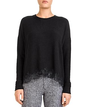 The Kooples Lace-hem Sweatshirt