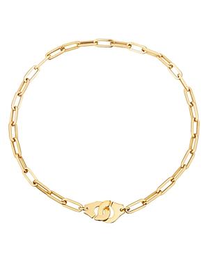 Dinh Van 18k Yellow Gold Menottes Chain Link Necklace, 17.5