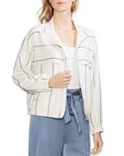 Vince Camuto Striped Bomber Jacket