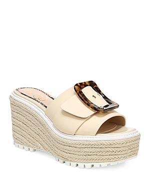 Sam Edelman Women's Livi Buckle Platform Wedge Espadrille Sandals
