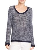 H. One Open Stitch Pullover Sweater