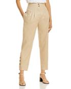 Alberta Ferretti Gabardine High Rise Pants