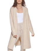 Dkny Oversized Open Boucle Cardi-coat