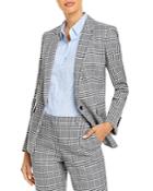 Boss Jemaromina Checked Single Button Blazer
