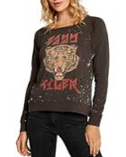 Chaser Tiger Distressed Sweatshirt