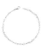 Suzanne Kalan 18k White Gold Fireworks Diamond Baguette Link Bracelet