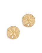 Bloomingdale's Sand Dollar Stud Earrings In 14k Yellow Gold - 100% Exclusive