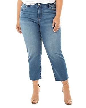 Liverpool Los Angeles Plus Cropped Straight-leg Jeans In Arizona